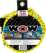 WOW Sports Heavy Duty Tow Harness Rope, Ski Rope w/ 16-Strand Construction