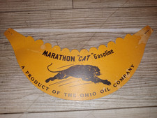 VTG ca 1950 Promo HAT/Visor~"MARATHON "CAT" GASOLINE"~Ohio OIL Company~