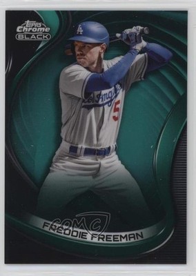 2022 Topps Chrome Black Green Refractor 35/99 Freddie Freeman #73 15w9