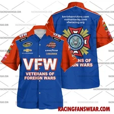Ron Hornaday Jr Nascar Racing 2009 VFW Uniform Apparel Clothes Hawaiian  Shi