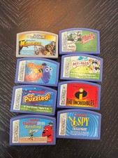 Leapster Leap Frog LOT Of 8 Kids Games Madagascar Nemo Clifford Incredibles Clif