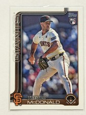 2025 Topps #357 Trevor McDonald Rookie San Francisco Giants