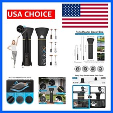 Patio Heater Cover 900D Heavy Duty Waterproof Outdoor 89" 33" 19"  900D Oxfo...