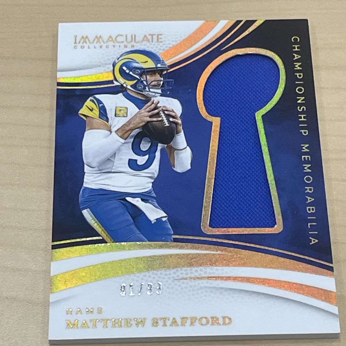 Matthew Stafford Memorabilia Football Sports Trading Cards