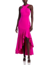 Eliza J Crisscross Halter High Low Dress Size 12 NWT