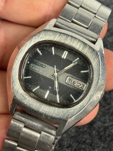 Vintage Seiko TV Dial Automatic 7009-5001 Day Date Men’s Watch WORKS 39mm