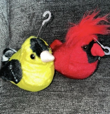 #ad #ad Wild Republic Audubon Northern Red Cardinal amp; American Goldfinch Plush W Sound $16.00