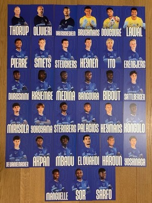 33 offizielle AK Autogrammkarten RC GENK Saison 26/27 2026/2027 AK-Satz RAR