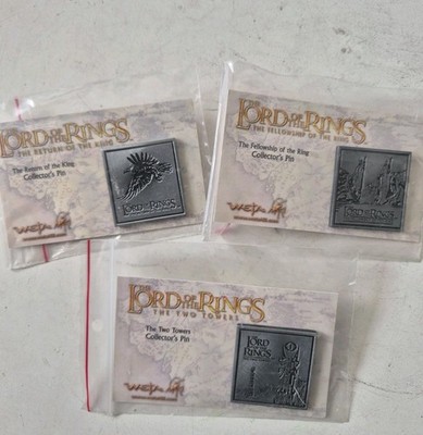 Weta Workshop Herr der Ringe Trilogie LOTR Sammlerstück Pin Set Peter Jackson 