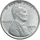 1943 S Higher Grade VF-AU Lincoln Steel Cent Wheat Penny World War II Era Coins