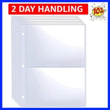 40 Pack 160 Pockets 3.5x5” Photocard Sleeves for A5 Mini 3 Ring Binder, Ultra...