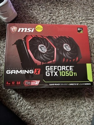 MSI NVIDIA GeForce GTX 1050 TI 4GB GDDR5 Graphics Card