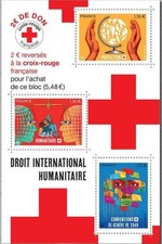 Timbre France F5629** Bloc Croix Rouge 2022