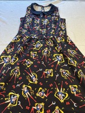 Women s Sailor Moon Crystal Bow Moon Anime Keyhole Cosplay Dress Medium M