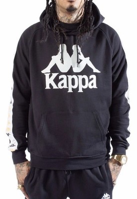 Kappa Banda Hurtado 4 Hoodie Black Smoke Orange White Medium M