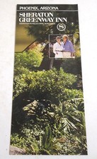 Vintage Sheraton Greenway Inn fold out Brochure c1980s Phoenix AZ 