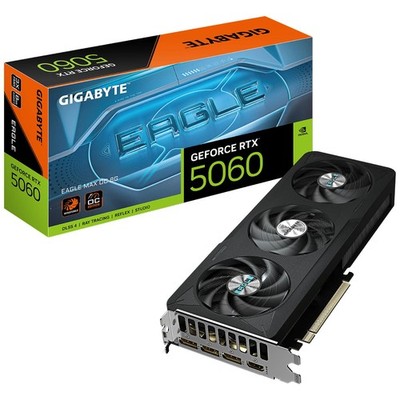Gigabyte RTX 5060 EAGLE MAX GV-N5060EAGLEMAX OC-8GD GDDR7 PCIe 5.0 x16 28Gbps