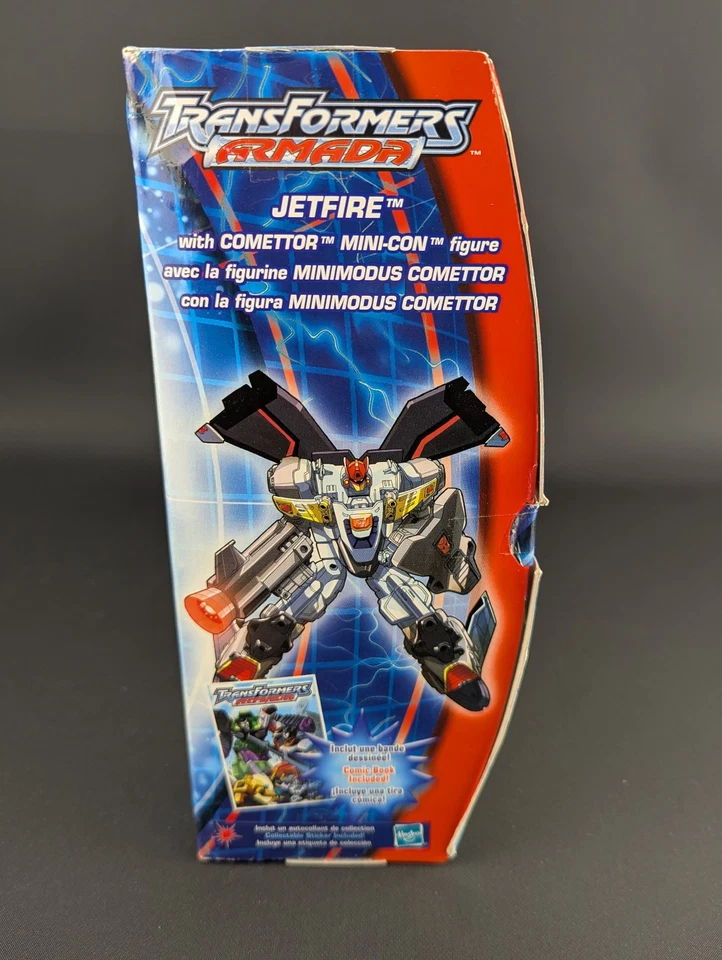 Transformers Armada Jetfire SEALED Hasbro 2003 Mega Class Minicon Comettor - Image 4 of 4