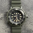 Rare SEIKO SOLAR H851-00B0 Arnie SNJ031P1 Diver Black Dial Watch Men Vintage