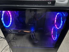 CyberPowerPC C Series Gaming Desktop Tower XFX GPU RGB Lighting Black