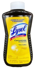 LYSOL Concentrate Disinfectant Orig Scent 12 Fl oz - Makes 9 Gallons -FREE SHIP