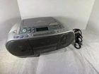 Vintage Sony CFD-S01 Boombox CD Radio Cassette Player Tested Works with AC Cable