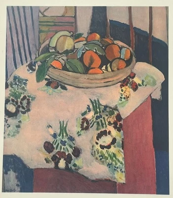 Matisse Henri Original Vintage o/s Lithograpth Still Life Fruit 1930's France X3 - Image 1 of 4