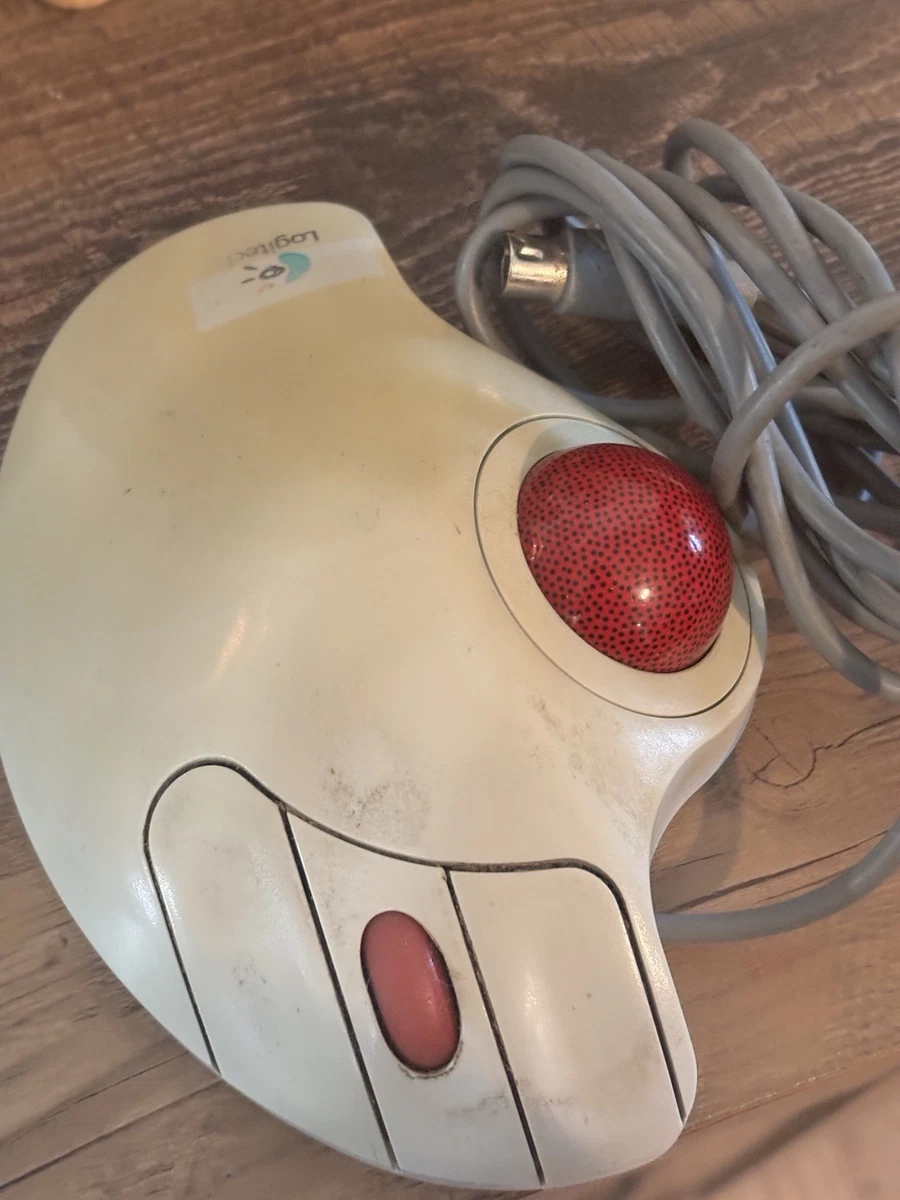 Souris Vintage à Boule Série PC - 3 Boutons + Trackball - Marque Générique