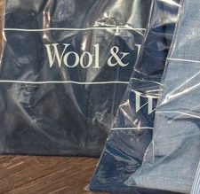 Wool & Prince 130 Merino Button-Down Shirt Tall Fit XL NEW Navy Blue Oxford