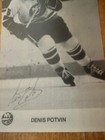 Denis Potvin HOF, NY Islanders Autographed 5x7  Clear Black & White photo — photo 2
