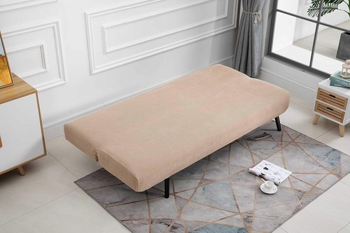 Stretch Futonbezug Armlos Schlafsofa Bezug Spandex Jacquard Stoff Futon - Bild 24 von 44