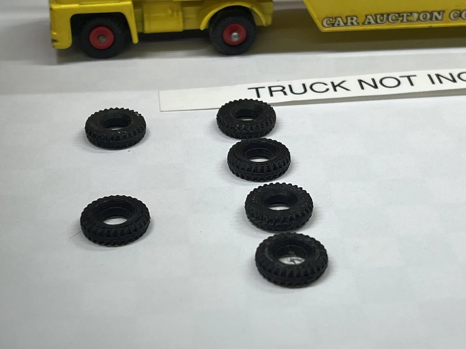 Matchbox K-8 Yellow King Size Guy Warrior Tractor (TIRES ONLY) - Image 2 of 3