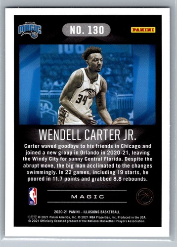 2020 Panini Illusions Basketball #130 Wendell Carter Jr. Orlando Magic - Picture 2 of 2