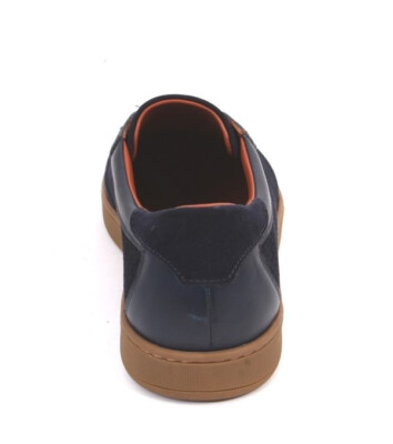 Roberto Serpentini 57130 Blue Leather Streetch Sneakers  display picture 3