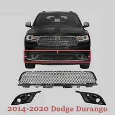 For 2014-2020 Dodge Durango New Lower Grilles & Fog Light Trims Left & Right 3P