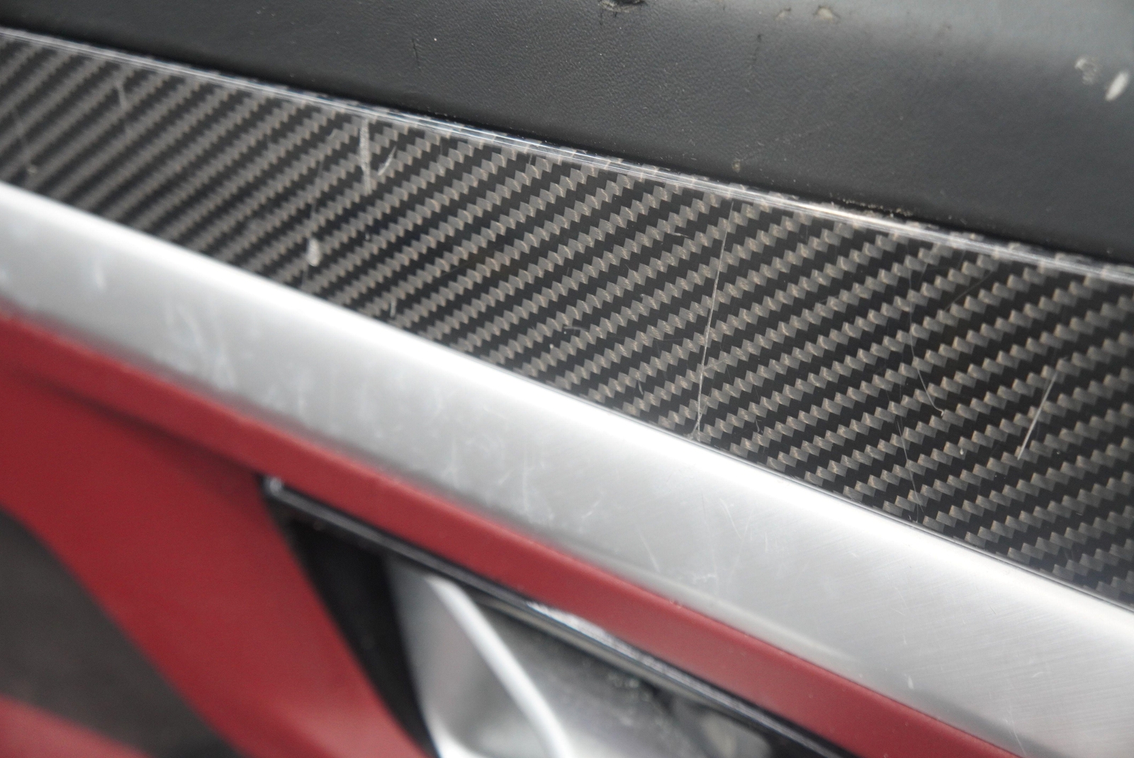 Front Left Driver Door Trim Panel Carbon Fiber Molding Lamborghini Urus S *Note*