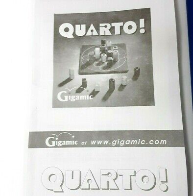 Wooden Vintage QUARTO! Strategy Board Game - Gigamic 1991, 100% Complete