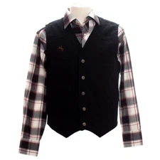 WYOMING TRADERS Men's Texas Black Regular Concealed Carry Vest (TB)