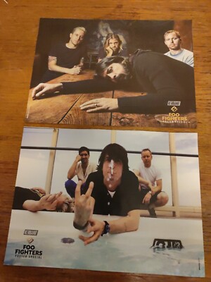 FOO FIGHTERS  / SLIPKNOT Nice 2 x 1 page Clipping Picture Dubbelsided T25