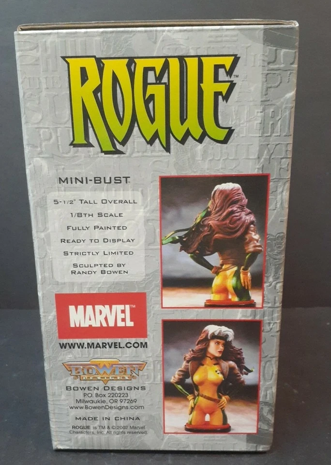 Mini Busto ROGUE X-MEN BAJO #0450/4000 Estatua DISEÑOS BOWEN Marvel Sellado de Fábrica Foto 3 de 4