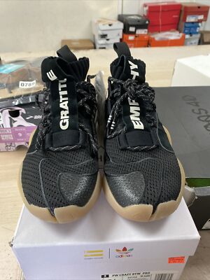 adidas Men's Crazy BYW PRD Pharrell Williams Black Gum Basketball Shoes EG7733