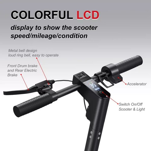 AOVOPRO ESMAX Electric Scooter 35km/h Max Speed 500W Motor Double Suspension New - Picture 7 of 11