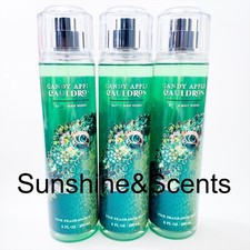 3-PACK Bath  Body Works CANDY APPLE CAULDRON Fine Mist Body Spray HALLOWEEN 8oz