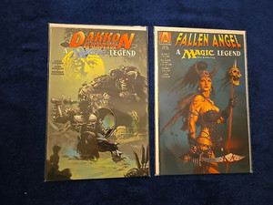 Snow Bros. C&C: Comic Bundle = RAW MTG Legends- Fallen Angel & Dakkon Blackblade