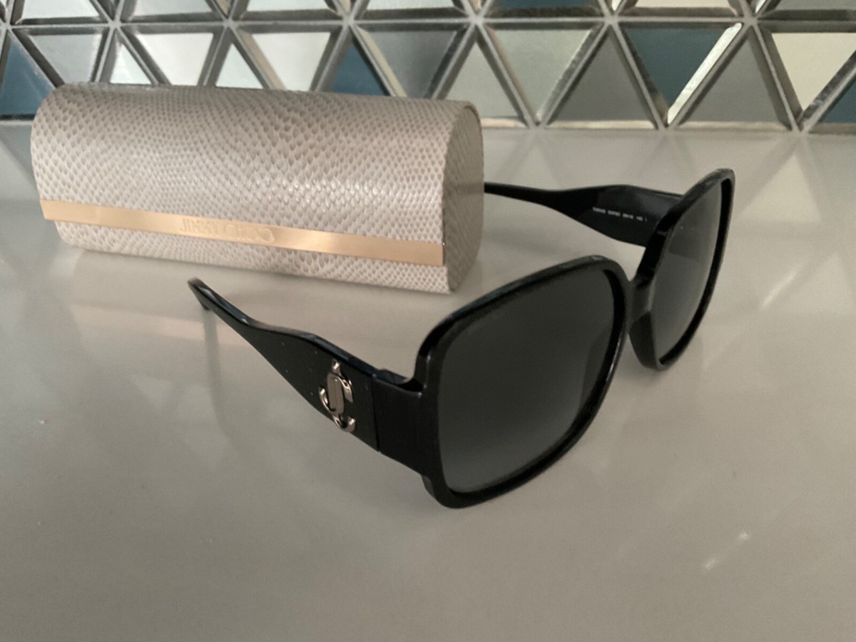 Jimmy Choo Square Noemi Sunglasses DXF9O Black Glitter Jimmy Choo Square Noemi Sunglasses DXF9O Black Glitter 61mm  main image 2