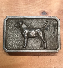 VINTAGE BERGAMOT BRASS WORK / POINTER DOG D E ELKHORN WISCONSIN S - 50