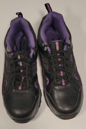 Skechers Work Composite Toe Slip Resistant Black And Purple Women’s Size 6.5 VGC - Picture 2 of 11