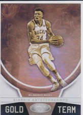 GIANNIS ANTETOKOUNMPO Milwaukee Bucks CERTIFIED GOLD TEAM Basketball Card MINT!