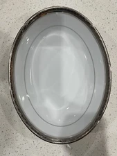 Noritake Crestwood Platinum Oval Serving Bowl