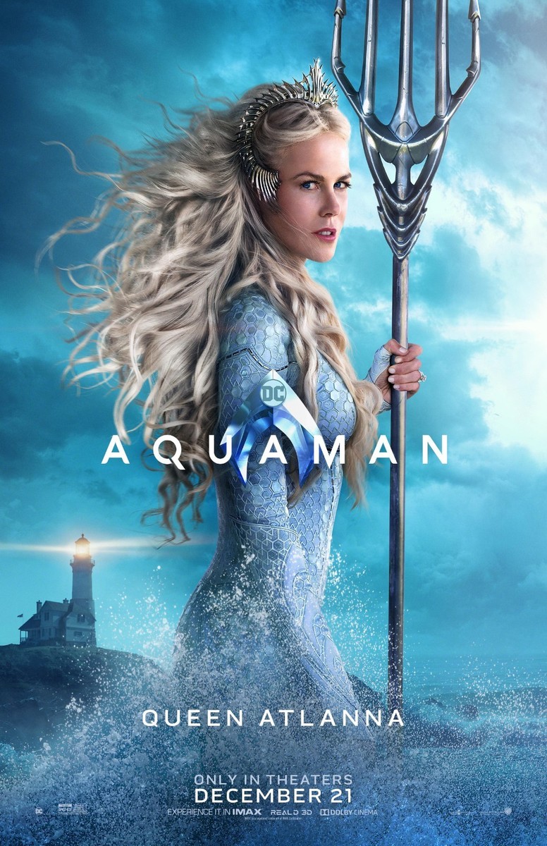 Aquaman movie poster - 11 x 17 inches - Nicole Kidman (Queen